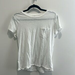 Madewell cotton t-shirt - white, size medium